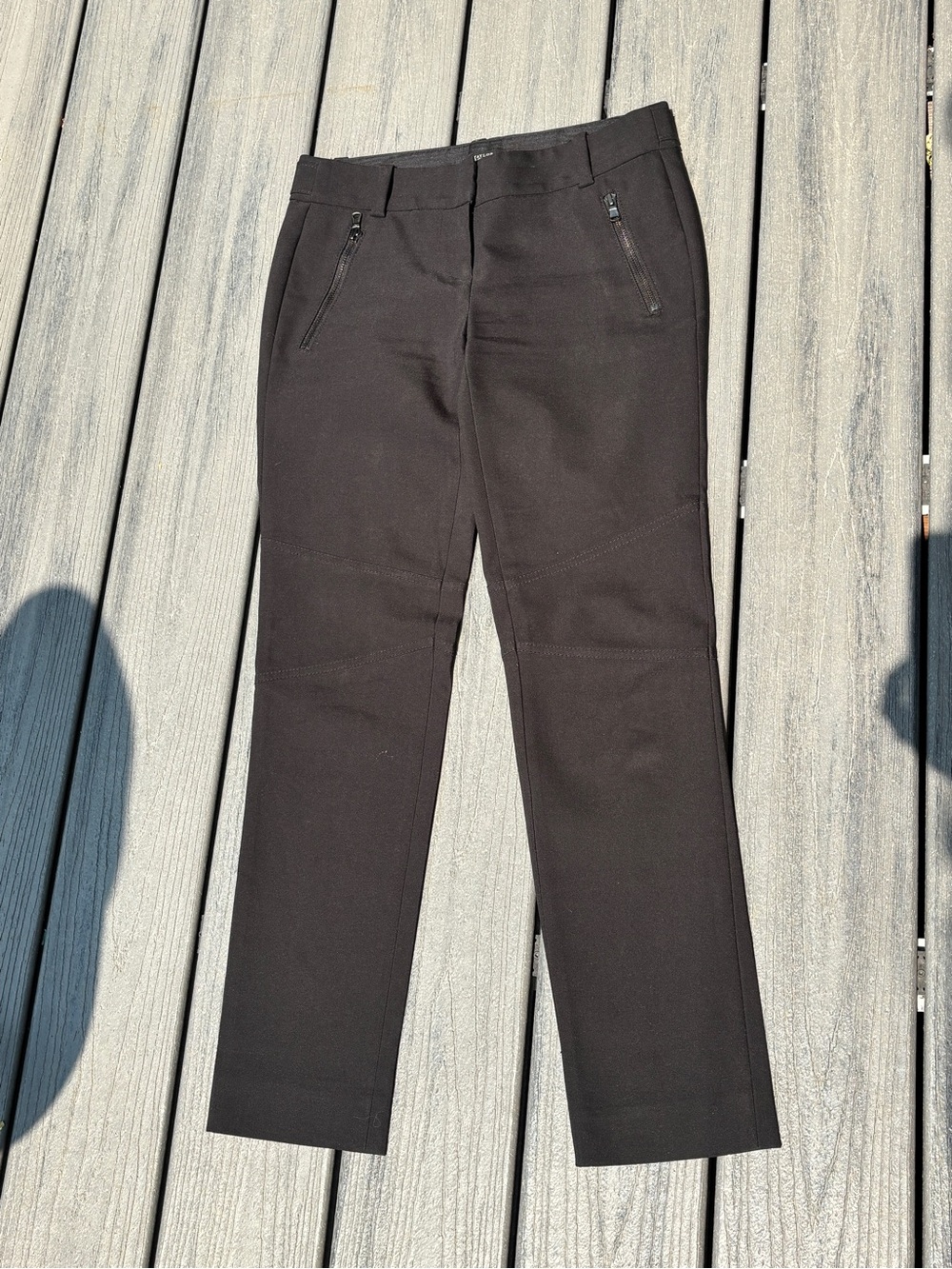 Ann Taylor Petite Black High-Rise Tailored Pants